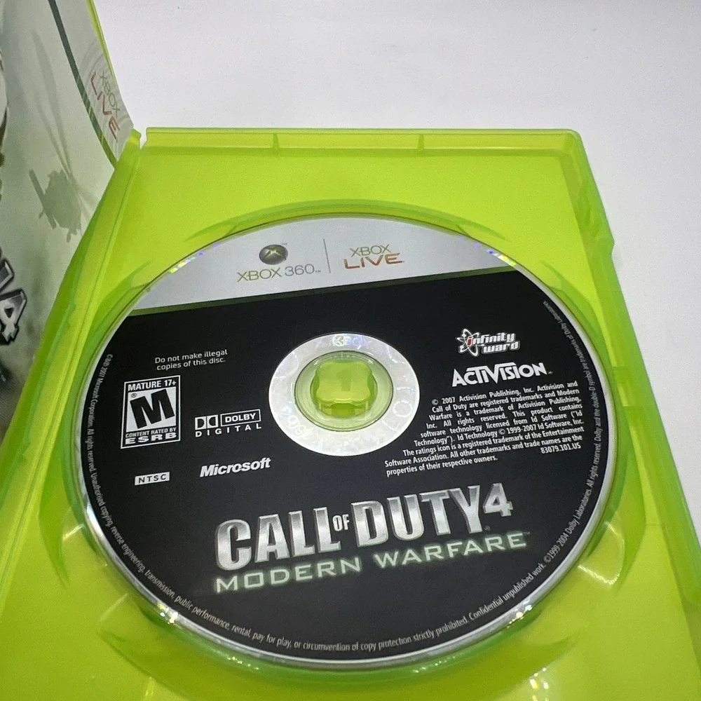 Call of Duty 4: Modern Warfare (Microsoft Xbox 360, 2007) Complete Tested